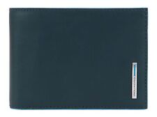 Piquadro Blue Square portafogli uomo con portamonete 4 cc pelle verde PU257B2R
