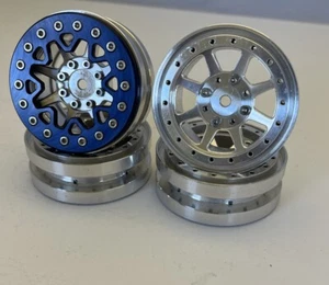 MOTOWORX RACING 1.9 MXR 8 Spoke Channel Lock Wheel - BLUE MX8 RINGS - Picture 1 of 7