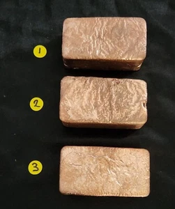 Copper CU .999 Hand Poured Ingot Bar x 1 ----    900 grams+ - Bild 1 von 9