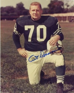 FOTO 8X10 FIRMADA AUTOGRAFIADA DE ARTE DONOVAN BALTIMORE COLTS HOFER CON CERTIFICADO DE AUTENTICIDAD - Imagen 1 de 1