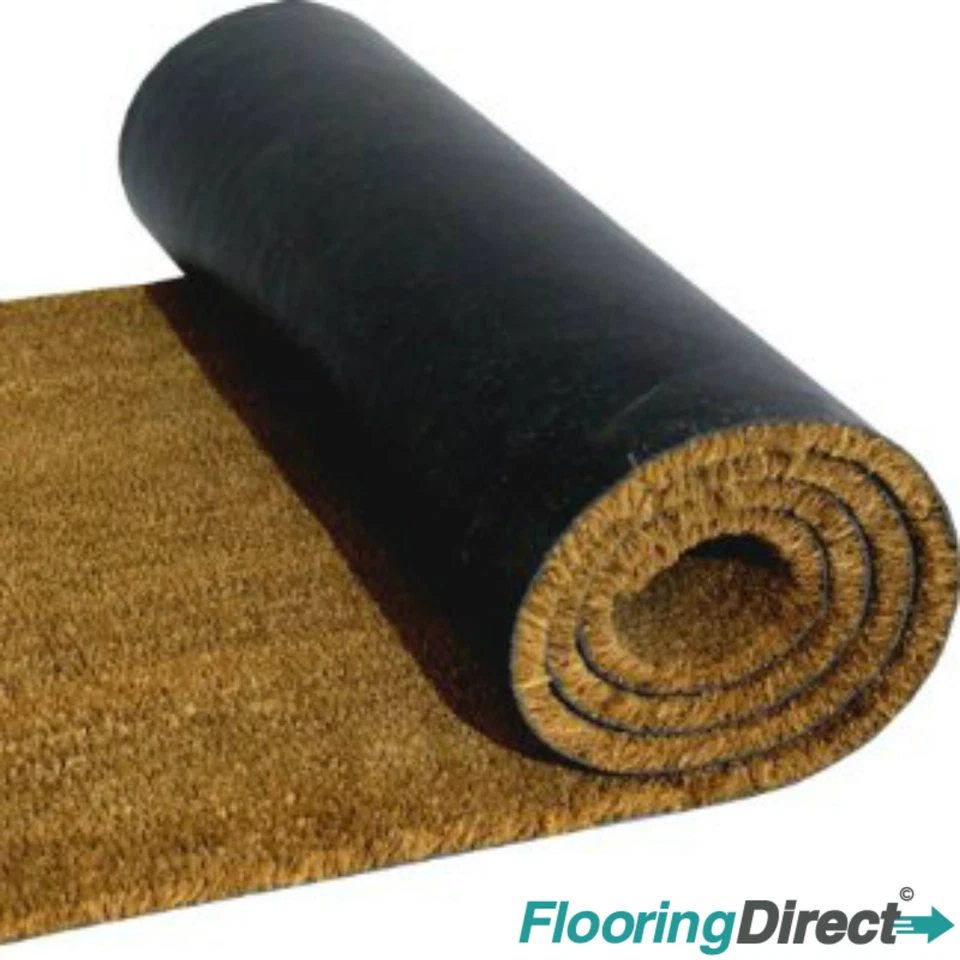 Heavy Duty Natural Coir Entrance Matting Reception Foyer Door Mat 17mm - Image 1 of 3