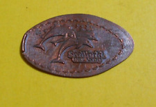 SeaWorld elongated penny Orlando Florida USA cent Dolphins souvenir coin