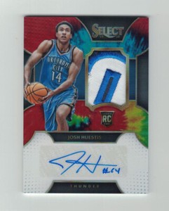 JOSH HUESTIS 2015-16 Panini Select Tie-Dye PATCH AUTO #21/25 Rookie RC PRIZM