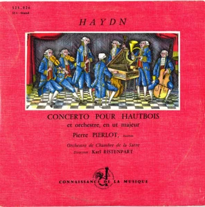 HAYDN Oboe Concerto in C RISTENPART PIERLOT Saare ChO Discophile EX-25026 10" - Imagen 1 de 3