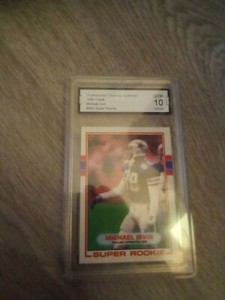 PGA 10 Gem Mint 1989 Topps Michael Irvin Dallas Cowboys Rookie Card