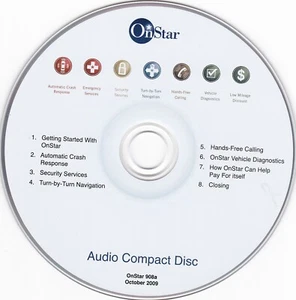 *REPLACEMENT* OnStar (908a) Oct. 2009 Audio Compact Disc *DISC ONLY* - Bild 1 von 2