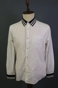 Desigual Regular White Long Sleeve Button Down Shirt Size L - Picture 1 of 21