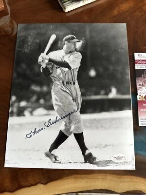 Charles Gehringer, Detroit Tigers Autographed 8 X 10 Photo. JSA Certified - Image 1 of 4