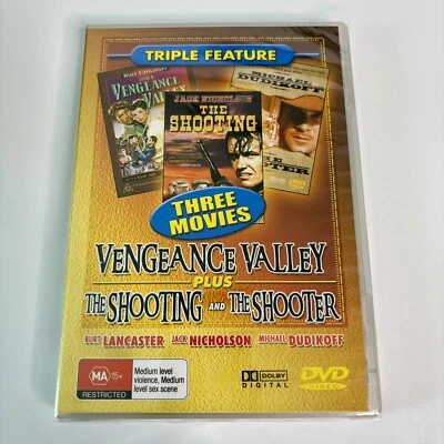 Vengeance Valley The Shooting The Shooter DVD Region Free PAL Brand New Sealed - Image 1 of 4