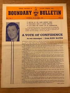 OLDHAM ATHLETIC V GILLINGHAM LARGE FORMAT PROGRAMME 1967/68 - Picture 1 of 2