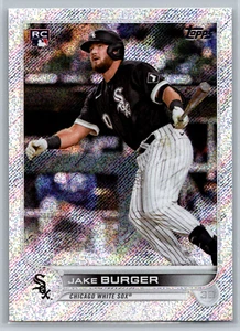 Jake Burger 2022 Topps Series 1 Factory Set Foilboard Rookie /875 #186 - Picture 1 of 2