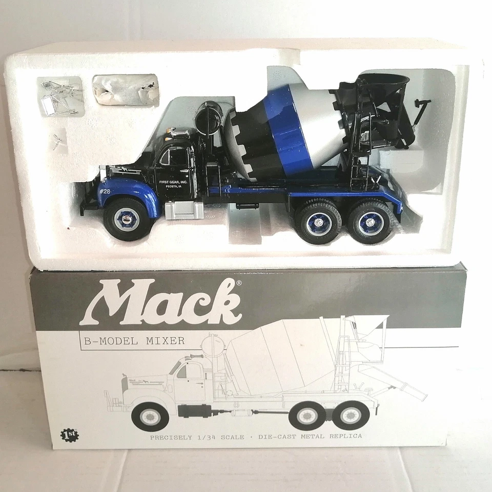 FIRST GEAR 1/34 CAMION MISCELATORE MACK B-MODEL MIXER 1960 REF.19-0028 - Immagine 1 di 1