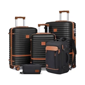 Joyway Expandable Luggage Sets 5 Piece, Lightweight Hard Shell Travel Suitcas... - Picture 1 of 9