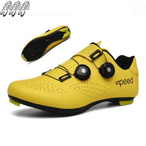 Ultralight Cycling Shoes Mens Bicycle Sneakers Self-Locking Road Spd Bike Shoes