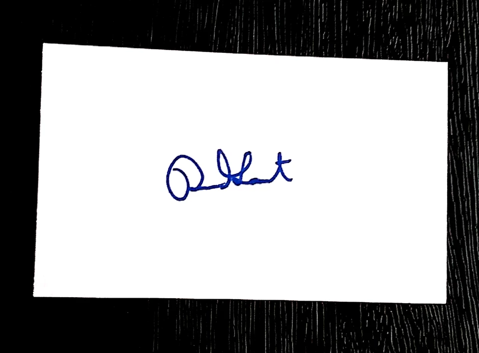 RON GANT ATLANTA BRAVES STAR SLUGGER SIGNED AUTOGRAPHED INDEX CARD 3X5 B - Image 1 of 1