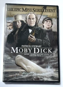 Moby Dick (DVD, 1998) Patrick Stewart Mini-Series NEW Sealed - Foto 1 di 3