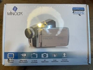 Minolta Video Camera MN50HD Minolta Camcorder Rose Gold 1080p New Sealed - Picture 1 of 2