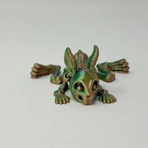 Skeleton Bunny 3D Printed Mystic Tri-Color Silk PLA - Picture 1 of 4