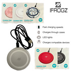 iFrogz 10W Qi Wireless Charging Pad Compatible with Mobile Smartphones New