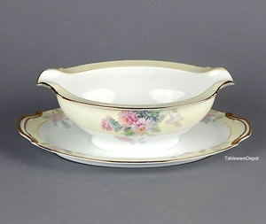 Vintage Noritake N143 Gravy Boat w/Attached Tray, SUPERB+ Condition! - Picture 1 of 3