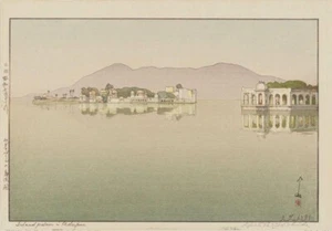 Lake Palace, Udaipur - India by Hiroshi Yoshida - 1943 Art Print - Tranquil - Picture 1 of 2
