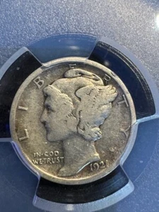 1921 Mercury 10c PCGS VG 10 - Picture 1 of 3