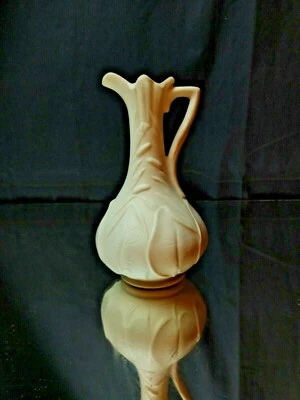 CRUETA DE VINAGRE White Parian China Museo Bennington COLA DE GATO Rouse Art Nouveau Foto 1 de 4