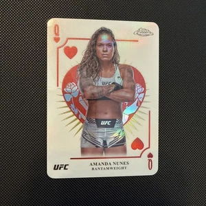 2024 Topps Chrome UFC Kings and Queens Amanda Nunes #KAQ-1 - Picture 1 of 6