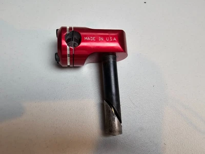 De colección GT Piston Quill BMX Race Vástago Rojo 1" Roscado Hecho en EE. UU. - Envío Gratis Foto 1 de 4