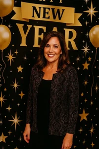 Onyx Damen Jacke schwarz gold schimmernd mit Wirbelverzierung Größe M - Bild 1 von 6