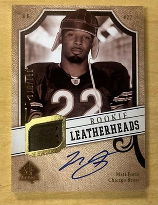 2008 UD SP Authentic Leatherheads LH-MF Matt Forte Auto RC /150 Rookie Bears - Image 1 of 2