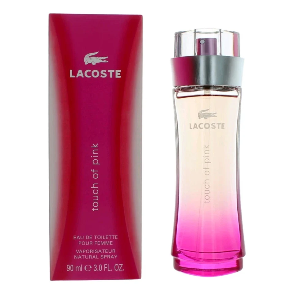 $70 Lacoste Touch Of Pink de Lacoste, 3 OZ edt spray para mujer Foto 1 de 1