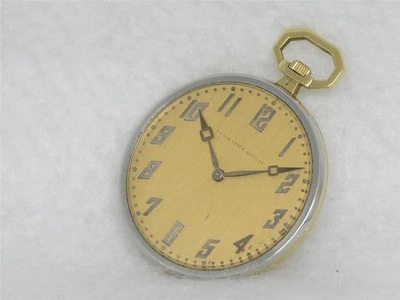 RELOJ BOLSILLO TOUCHON CABALLEROS CASI COMO NUEVO 19 JOYAS 42 MM SÓLIDO 18K CALIDAD SUPERIOR, ¡FUNCIONANDO! Foto 1 de 4