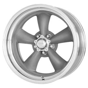 14x6 American Racing VN215 TORQ THRUST II Mag Gray Wheel 5x4.75 (-2mm) - Picture 1 of 5