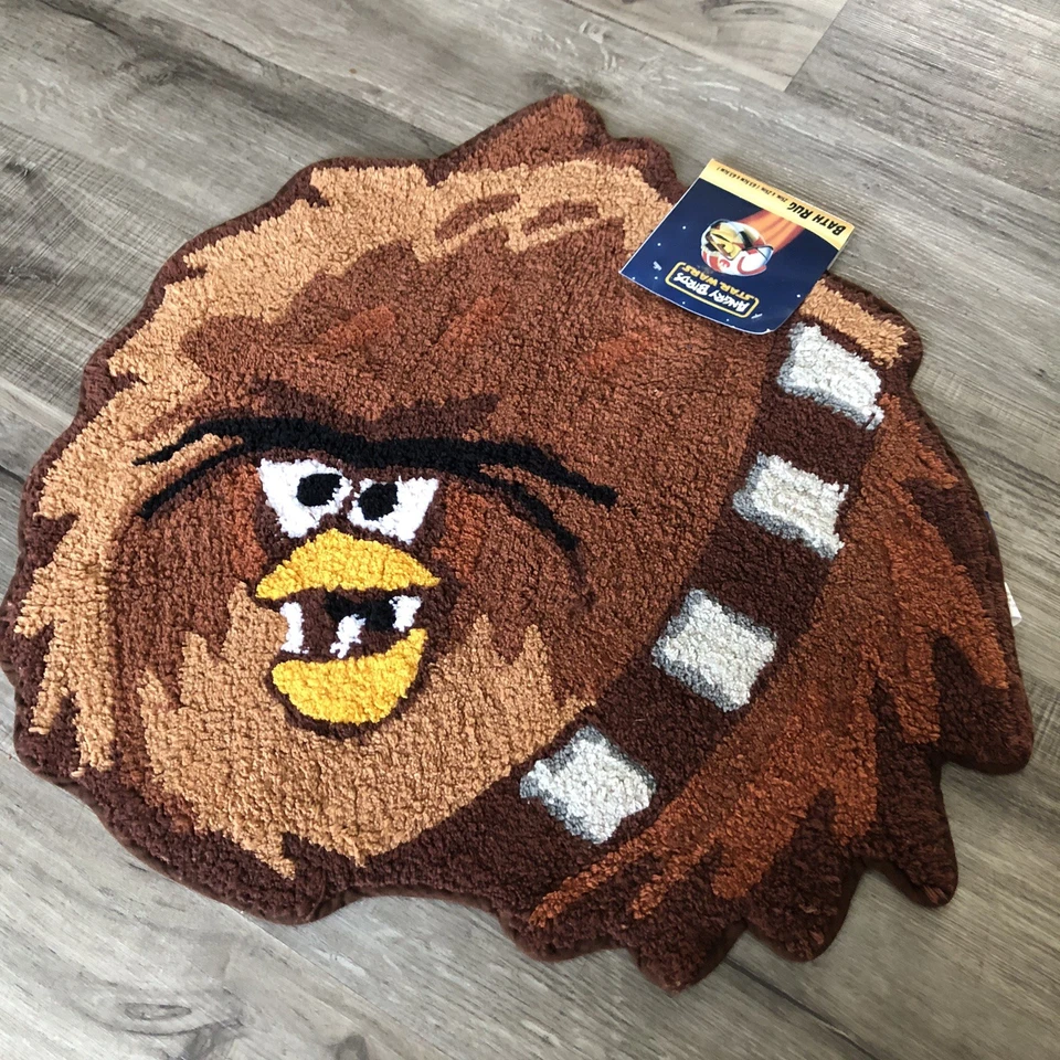 Angry Birds Star Wars Throw Rug 25x25 Cotton Pile Skid Resist Bird Bath Mat
