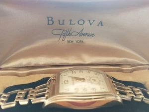 Vintage Art Deco Bulova ROLLED GOLD 15 Jewel Uhr mit Etui, Box, Literatur - Bild 1 von 14