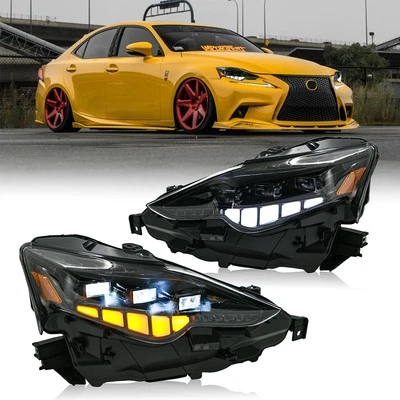 LED Headlights For Lexus IS250 300 350 IS200t 2013-2016 Head Lamps Sequential - Image 1 of 4