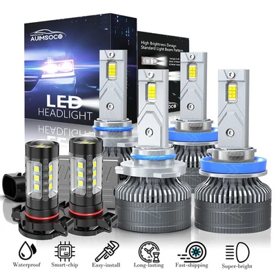 Combo de faros antiniebla LED 9005 H11 2504 para Jeep Compass 2011 2012 2013 Foto 1 de 4