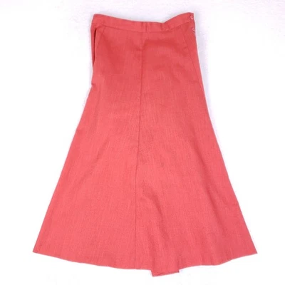 Falda Vintage Campus Informal Coral Línea A Cintura Alta Talla M Boho Retro Años 70 Foto 1 de 4