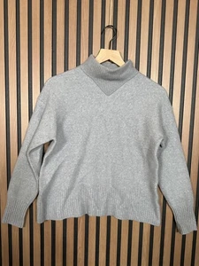 Everlane Sweater Small Womens Blue Gray Pullover Wool Yak Turtleneck Soft - Picture 1 of 8