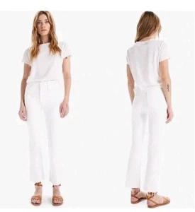 Mother The Hustler Ankle Fray Color Fairest of Them All White Size 30 - Picture 1 of 13