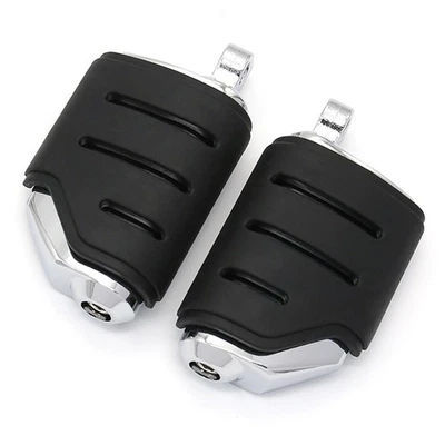 10mm Hole Crash Bar Foot Pegs For Harley Road / Street / Electra / Tour Glide - Imagem 1 de 4