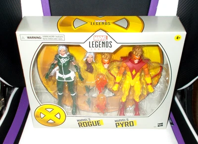 Figura de acción Marvel Legends Series Marvel’s Rogue and Pyro 6" nueva Foto 1 de 3