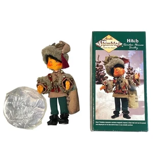 Vintage Annalee Fingerhüte Hitch Rentier Geschirr Schmiede Urlaub Puppe - Bild 1 von 12