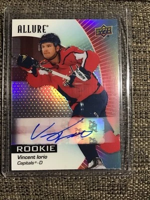 2023-24 UD Allure Vincent Iorio Red Rainbow Auto - Image 1 of 2