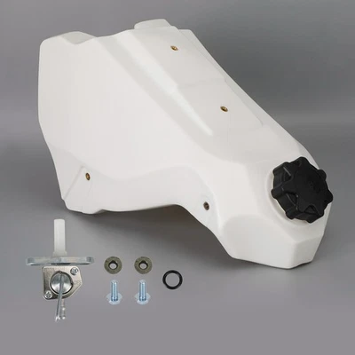 NEW Plastic Fuel Gas Tank White For Honda CR500 CR 500 R CR500R 1989 - 2001 Foto 1 de 4