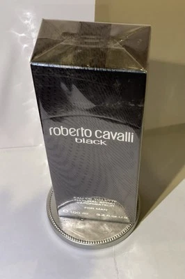 Roberto Cavalli 男士黑色淡香水喷雾 3.4 盎司罕见已停产 — 第 1/4 张图片