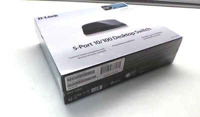 D-LINK (DES-1005E) 5-Port 10/100 Desktop Network Ethernet Switch NEW IN BOX - Image 1 of 4