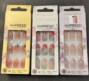 NEU KISS imPRESS x LoveShackFancy Limited Edition Press On Nails 3er Set - Bild 1 von 1
