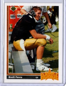 1991 Upper Deck UD Football #13 Brett Favre ROOKIE PACKERS FALCONS - Bild 1 von 1